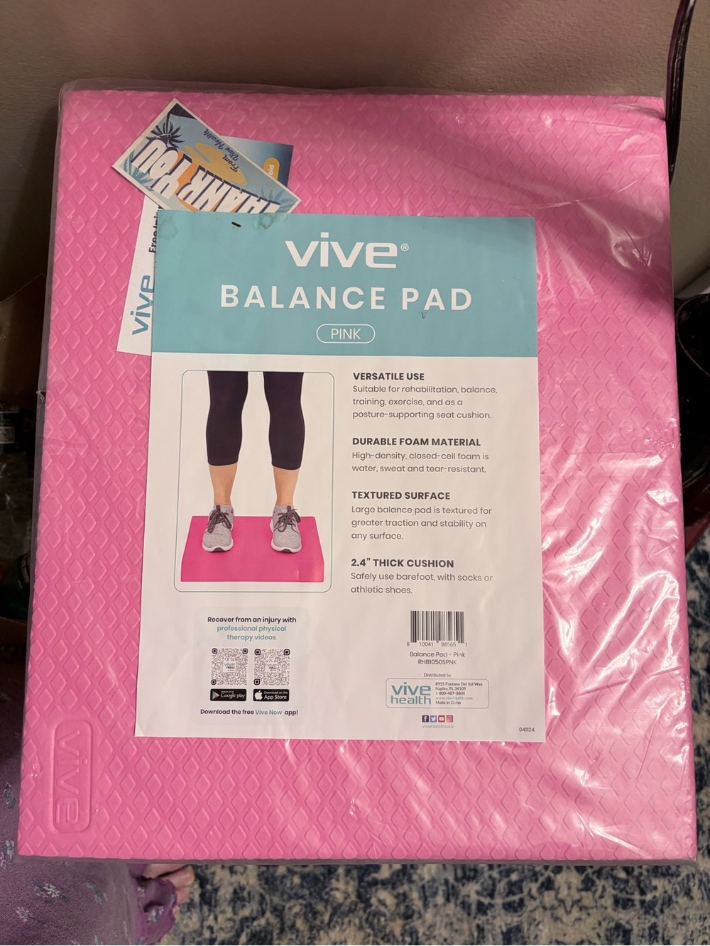 Pink Balance Pad - Foam Stability Cushion